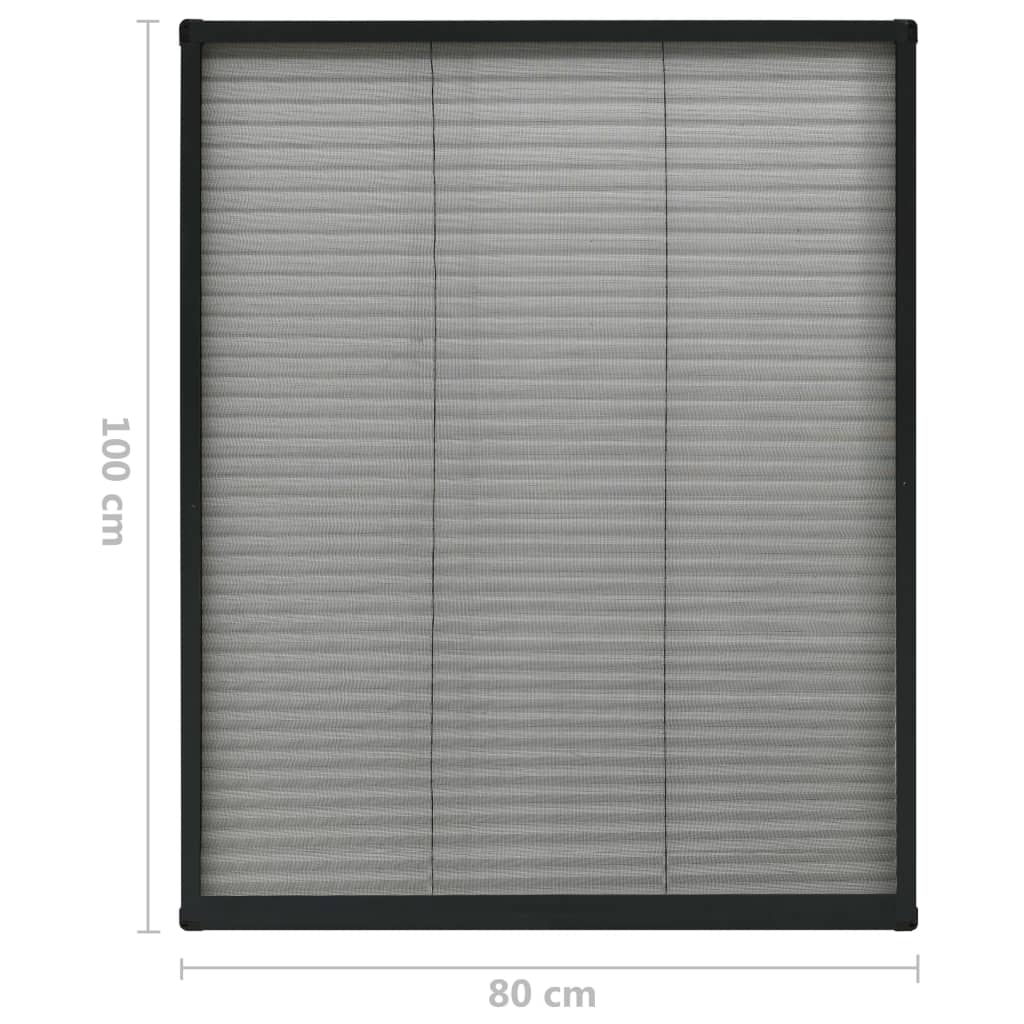 8720286183212_g_en_hd_5 vidaXL Plisse Insect Screen for Windows Aluminium Anthracite 80x100 cm - Image 7