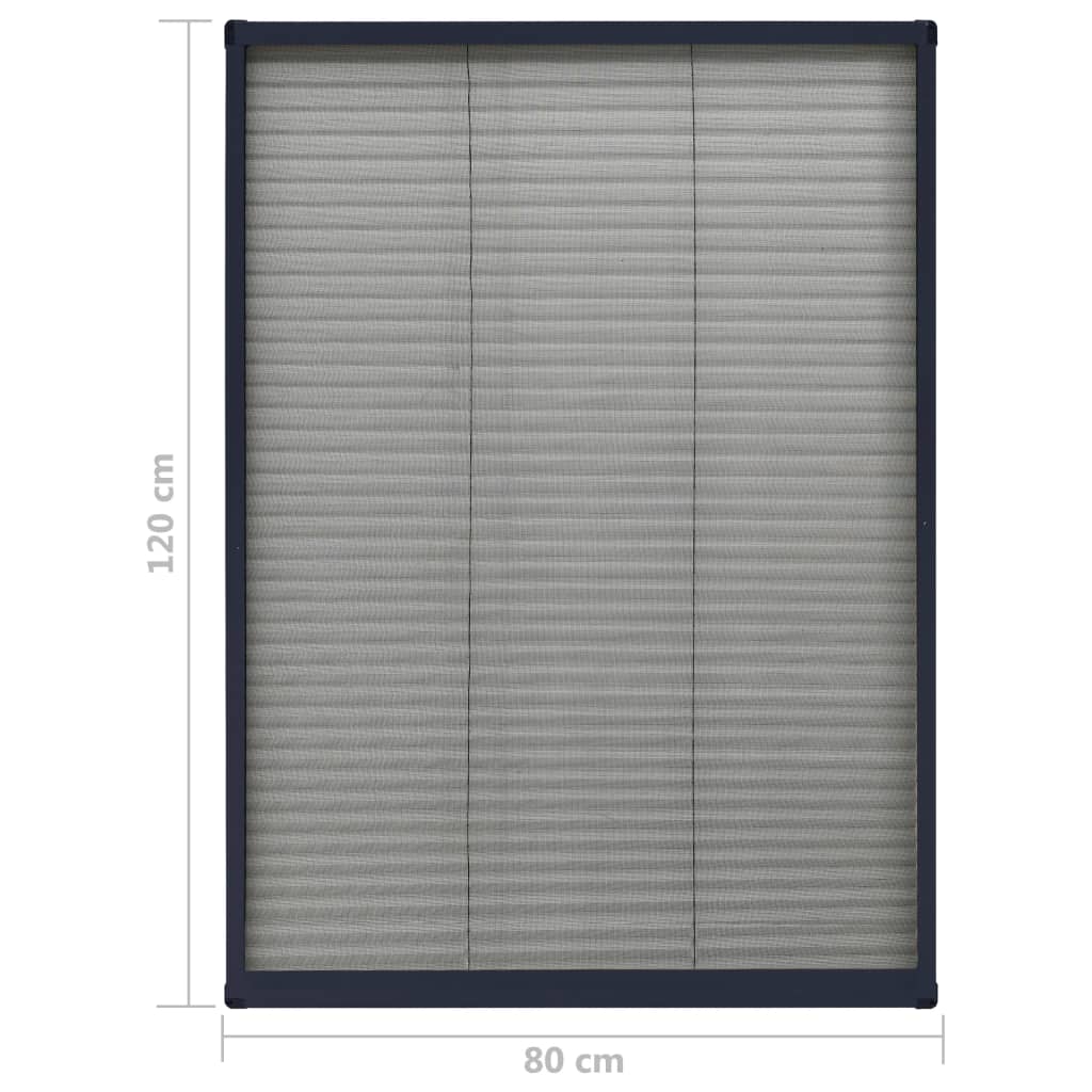 8720286183229_g_en_hd_5 vidaXL Plisse Insect Screen for Windows Aluminium Anthracite 80x120 cm - Image 7