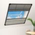 vidaXL Plisse Insect Screen for Windows Aluminium 80x100 cm with Shade