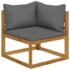 vidaXL 7 Piece Garden Lounge Set with Cushion Solid Acacia Wood - Image 4