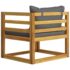 vidaXL 10 Piece Garden Lounge Set with Cushion Solid Acacia Wood - Image 13