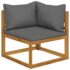 vidaXL 10 Piece Garden Lounge Set with Cushion Solid Acacia Wood - Image 4
