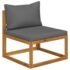 vidaXL 10 Piece Garden Lounge Set with Cushion Solid Acacia Wood - Image 6