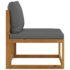 vidaXL 10 Piece Garden Lounge Set with Cushion Solid Acacia Wood - Image 8