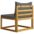 vidaXL 10 Piece Garden Lounge Set with Cushion Solid Acacia Wood - Image 9