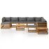 vidaXL 12 Piece Garden Lounge Set with Cushion Solid Acacia Wood - Image 3