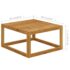 vidaXL 4 Piece Garden Lounge Set with Cushion Cream Solid Acacia Wood - Image 12
