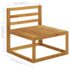vidaXL 3-Seater Garden Sofa with Cushion Cream Solid Acacia Wood - Image 12