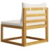 vidaXL 3-Seater Garden Sofa with Cushion Cream Solid Acacia Wood - Image 13