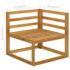 vidaXL 3-Seater Garden Sofa with Cushion Cream Solid Acacia Wood - Image 11