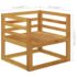 vidaXL 5 Piece Garden Lounge Set with Cushion Cream Solid Acacia Wood - Image 11