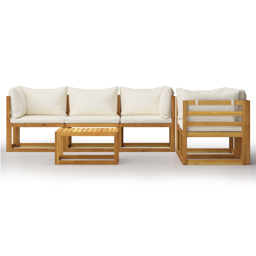 8720286183830_g_en_hd_1 vidaXL 6 Piece Garden Lounge Set with Cushion Cream Solid Acacia Wood - Image 3