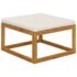 vidaXL 4 Piece Garden Lounge Set with Cushion Cream Solid Acacia Wood - Image 8