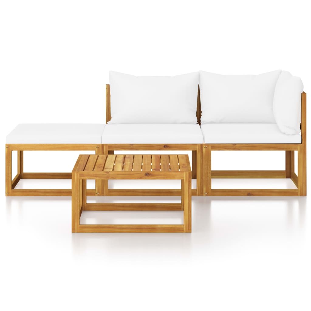 8720286184011_g_en_hd_1 vidaXL 4 Piece Garden Lounge Set with Cushion Cream Solid Acacia Wood - Image 3