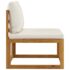 vidaXL 4 Piece Garden Lounge Set with Cushion Cream Solid Acacia Wood - Image 13