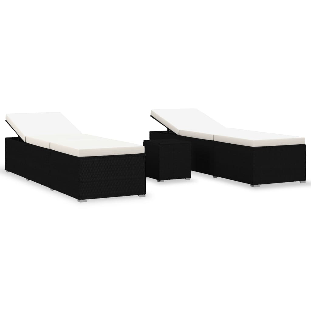 8720286184707_a_en_hd_1 vidaXL 3 Piece Garden Sun Loungers with Tea Table Poly Rattan Black - Image 2
