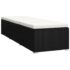 vidaXL 3 Piece Garden Sun Loungers with Tea Table Poly Rattan Black - Image 5
