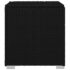 vidaXL 3 Piece Garden Sun Loungers with Tea Table Poly Rattan Black - Image 9