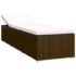 vidaXL 3 Piece Garden Sun Loungers with Tea Table Poly Rattan Brown - Image 4