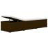 vidaXL 3 Piece Garden Sun Loungers with Tea Table Poly Rattan Brown - Image 7