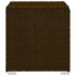vidaXL 3 Piece Garden Sun Loungers with Tea Table Poly Rattan Brown - Image 8