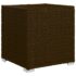vidaXL 3 Piece Garden Sun Loungers with Tea Table Poly Rattan Brown - Image 9