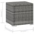 vidaXL 3 Piece Garden Sun Loungers with Tea Table Poly Rattan Grey - Image 13