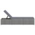 vidaXL 3 Piece Garden Sun Loungers with Tea Table Poly Rattan Grey - Image 6