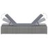 vidaXL 3 Piece Garden Sun Loungers with Tea Table Poly Rattan Grey - Image 7