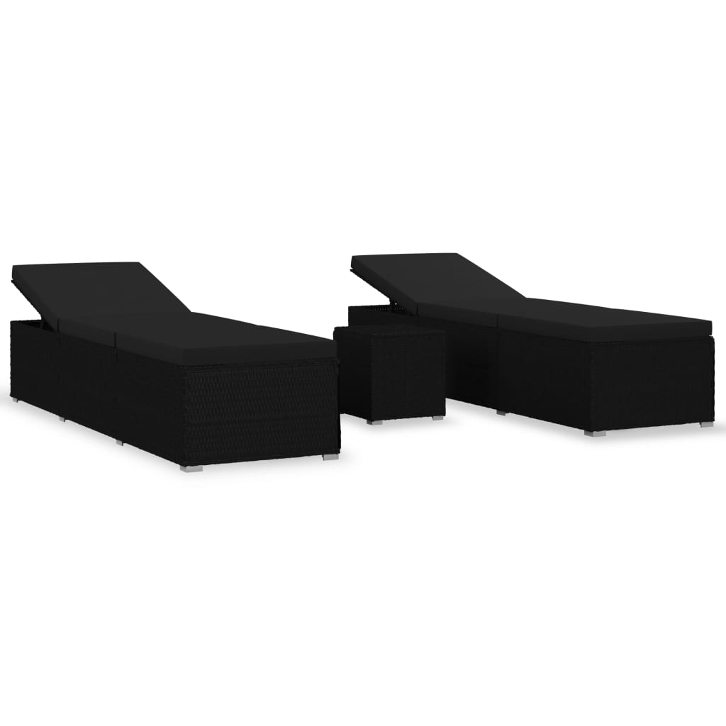 8720286184745_a_en_hd_1 vidaXL 3 Piece Garden Sun Loungers with Tea Table Poly Rattan Black - Image 2