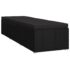 vidaXL 3 Piece Garden Sun Loungers with Tea Table Poly Rattan Black - Image 5