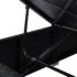 vidaXL 3 Piece Garden Sun Loungers with Tea Table Poly Rattan Black - Image 8