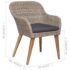 vidaXL 7 Piece Outdoor Dining Set with Cushions Poly Rattan - Image 7