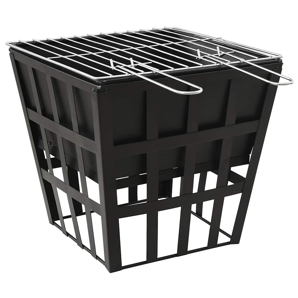8720286185704_a_en_hd_1 vidaXL 2-in-1 Fire Pit and BBQ 34x34x48 cm Steel - Image 2