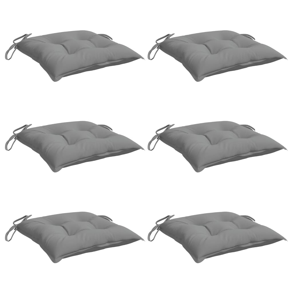 8720286185766_g_en_hd_1 vidaXL Chair Cushions 6 pcs Grey 40x40x7 cm Oxford Fabric - Image 3