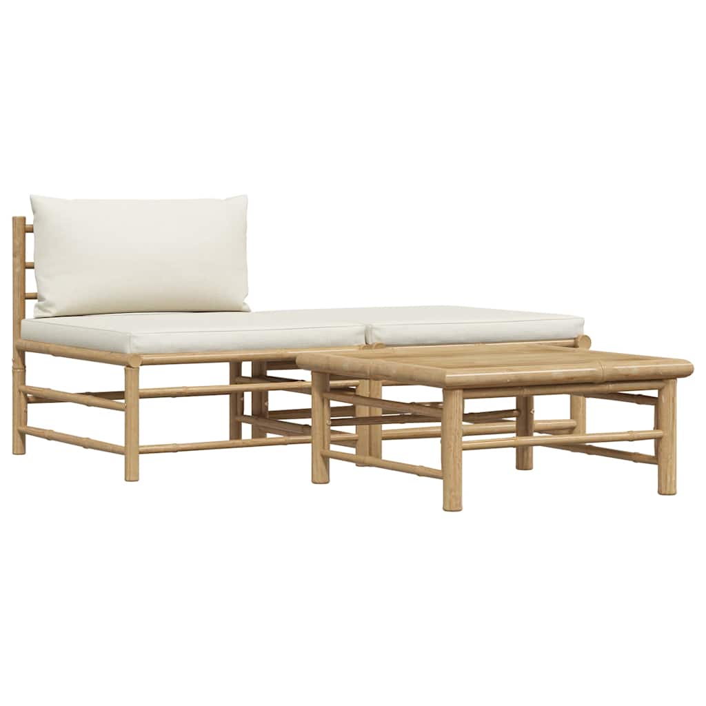8720286187999_a_en_hd_1 vidaXL 3 Piece Garden Lounge Set with Cream White Cushions Bamboo - Image 2