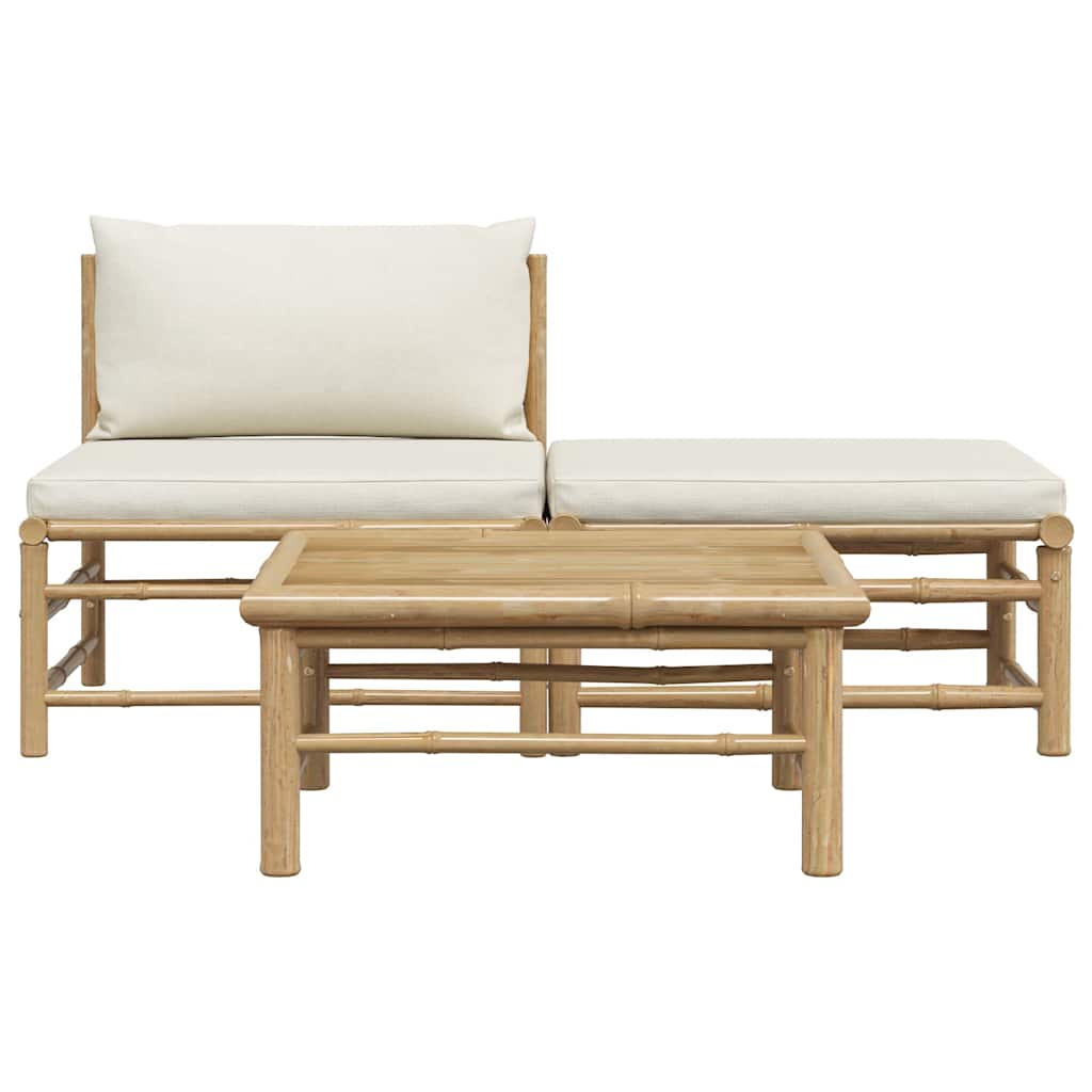 8720286187999_g_en_hd_3 vidaXL 3 Piece Garden Lounge Set with Cream White Cushions Bamboo - Image 5