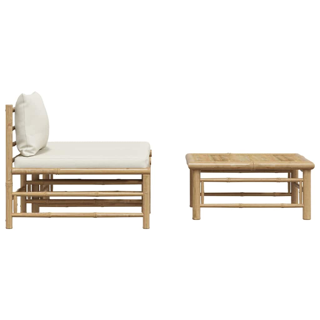 8720286187999_g_en_hd_7 vidaXL 3 Piece Garden Lounge Set with Cream White Cushions Bamboo - Image 9