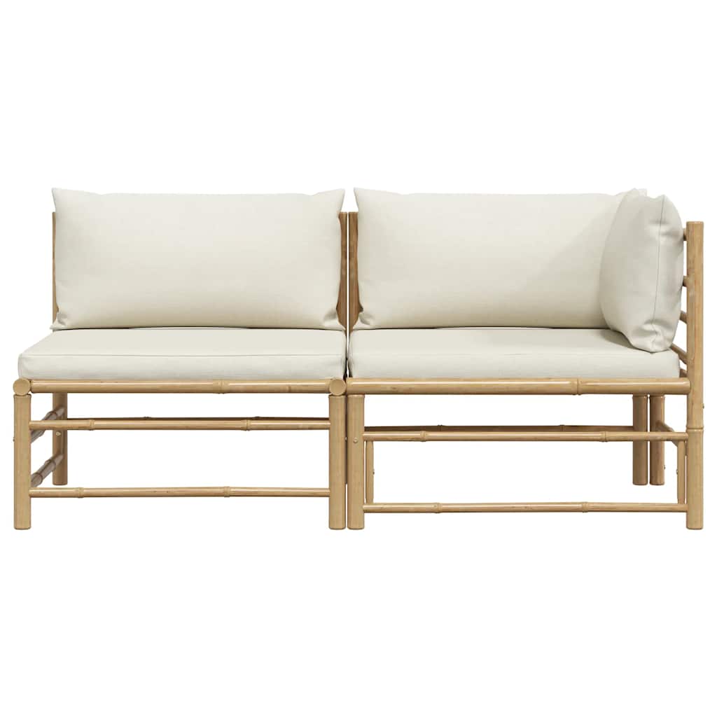 8720286188002_g_en_hd_2 vidaXL 2 Piece Garden Lounge Set with Cream White Cushions Bamboo - Image 4