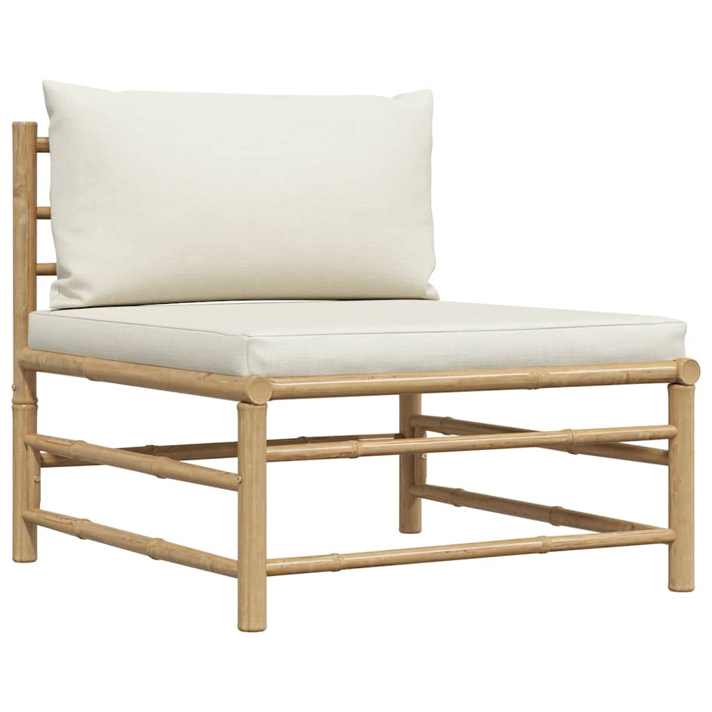 8720286188002_g_en_hd_3 vidaXL 2 Piece Garden Lounge Set with Cream White Cushions Bamboo - Image 5