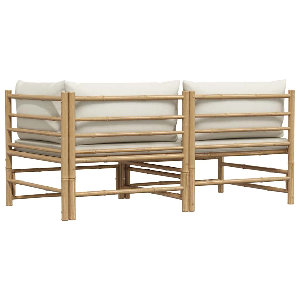 8720286188002_g_en_hd_6 vidaXL 2 Piece Garden Lounge Set with Cream White Cushions Bamboo - Image 8