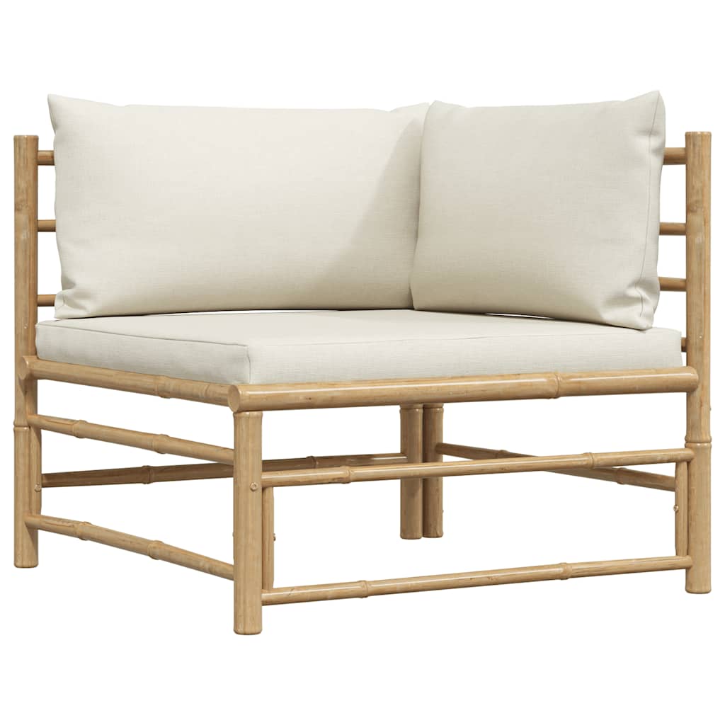 8720286188019_g_en_hd_4 vidaXL 2 Piece Garden Lounge Set with Cream White Cushions Bamboo - Image 6