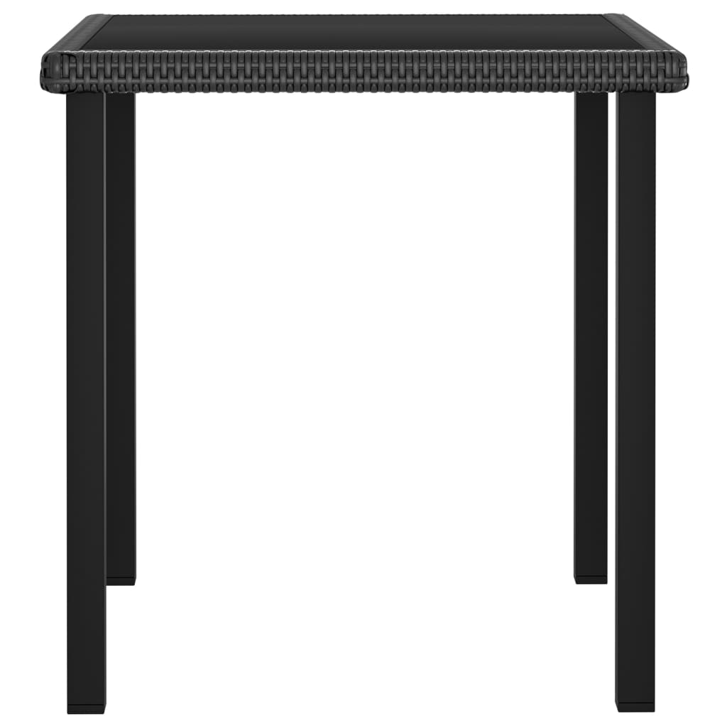 8720286188477_g_en_hd_1 vidaXL Garden Dining Table Black 70x70x73 cm Poly Rattan - Image 2