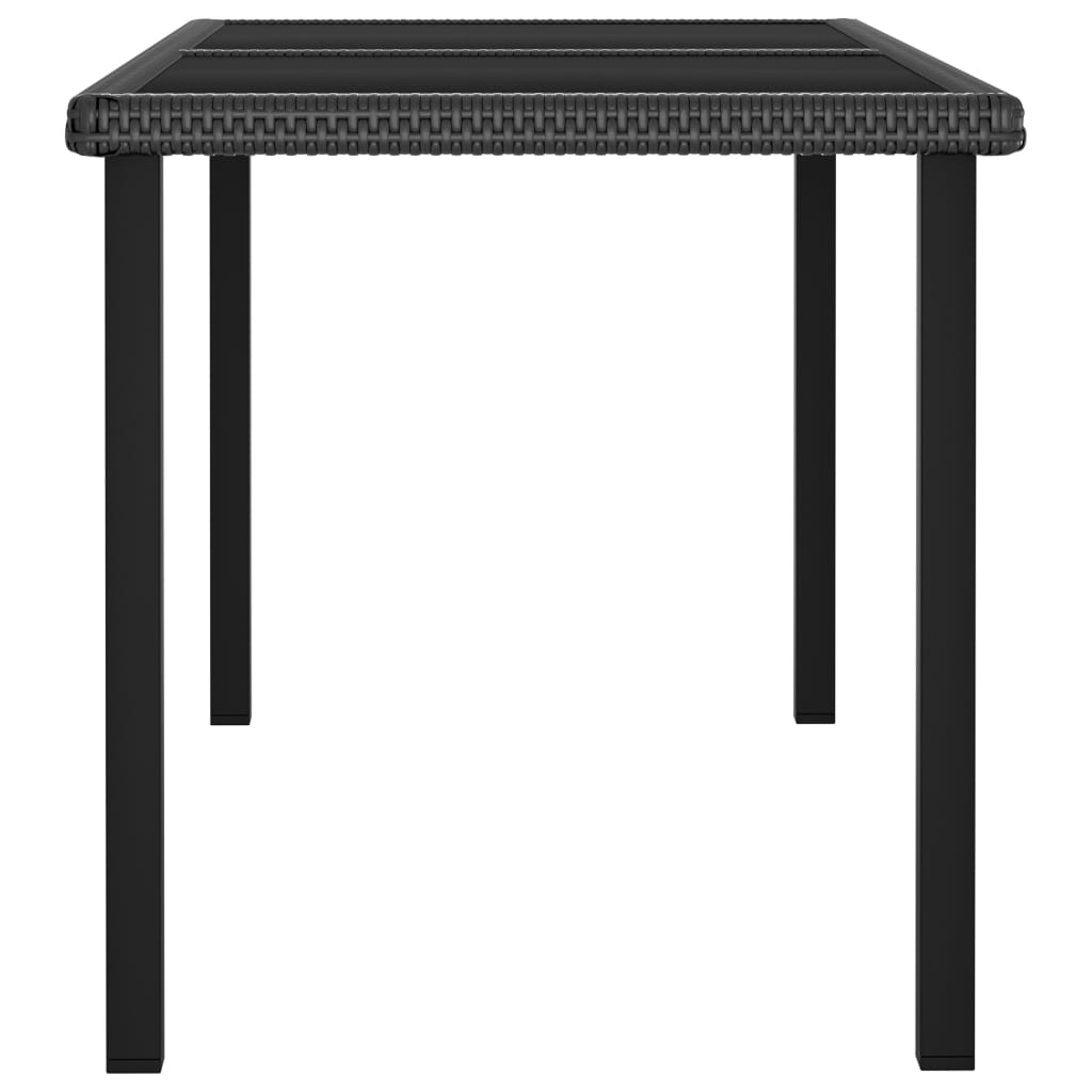8720286188484_g_en_hd_2 vidaXL Garden Dining Table Black 140x70x73 cm Poly Rattan - Image 3