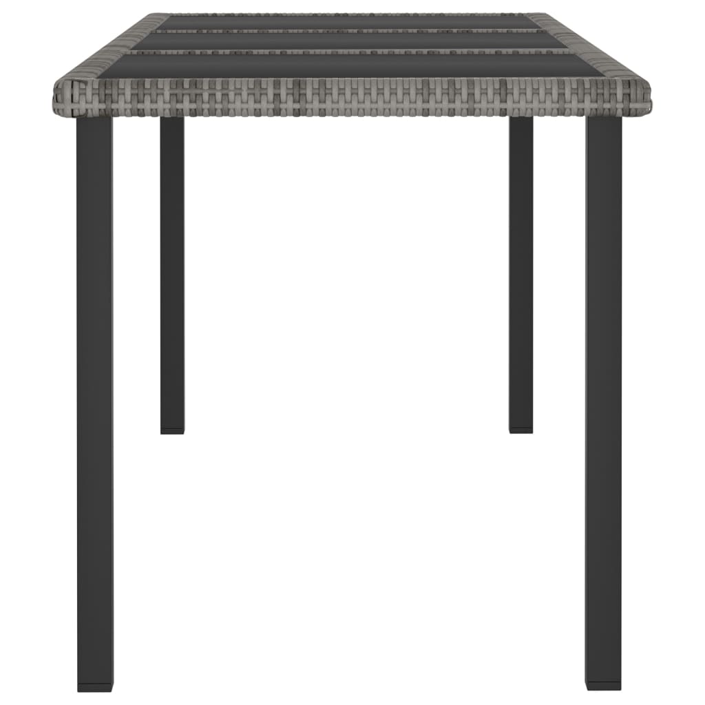 8720286188521_g_en_hd_2 vidaXL Garden Dining Table Grey 180x70x73 cm Poly Rattan - Image 3