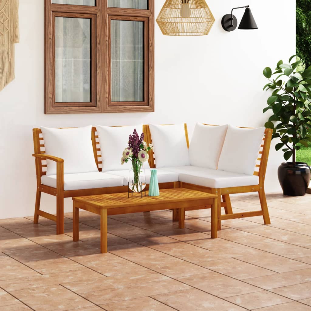 8720286188552_m_en_hd_1 vidaXL 4 Piece Garden Lounge Set with Cushion Cream Solid Acacia Wood - Image 1