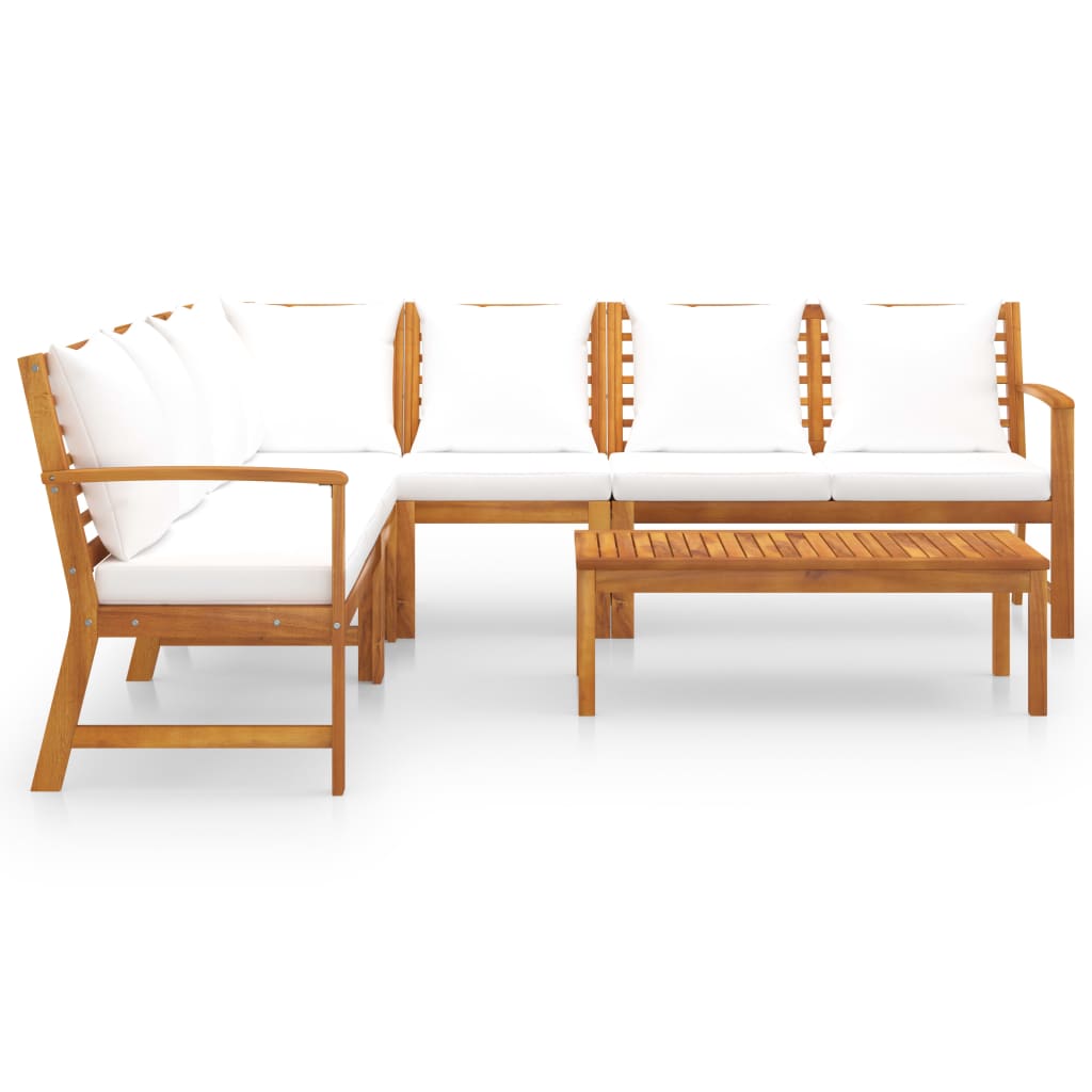 8720286188583_g_en_hd_1 vidaXL 6 Piece Garden Lounge Set with Cushion Cream Solid Acacia Wood - Image 3