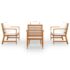 vidaXL 5 Piece Garden Lounge Set with Cushion Solid Acacia Wood - Image 3