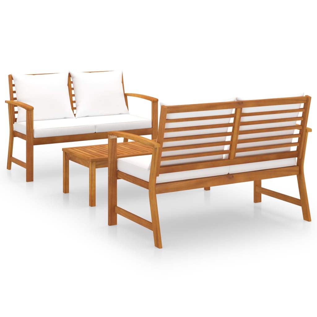 8720286188729_a_en_hd_1 vidaXL 3 Piece Garden Lounge Set with Cushion Solid Acacia Wood - Image 2