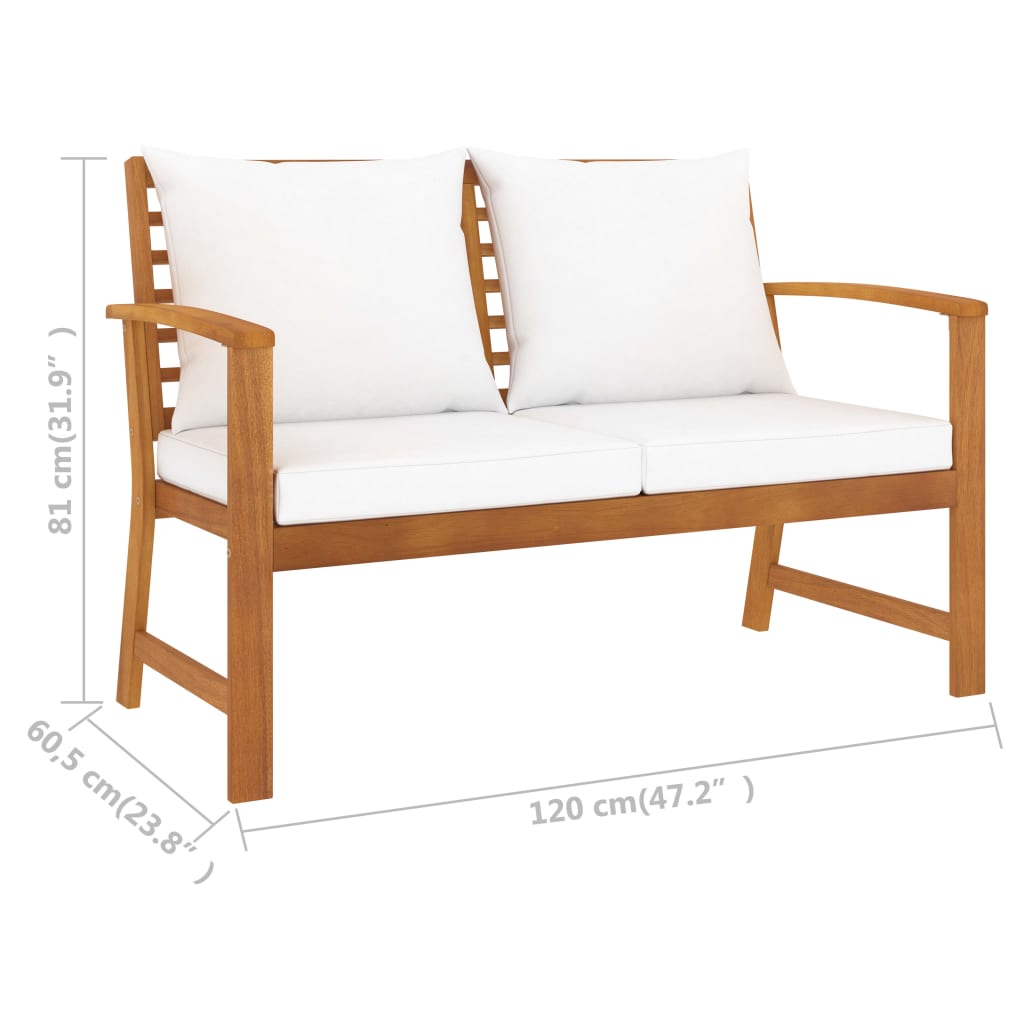 8720286188729_g_en_hd_6 vidaXL 3 Piece Garden Lounge Set with Cushion Solid Acacia Wood - Image 8